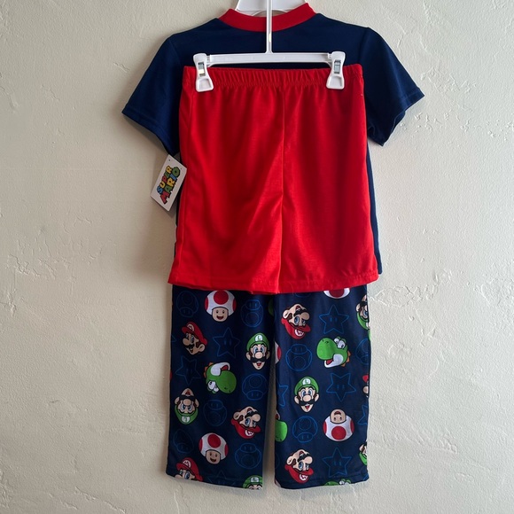 🎮 SUPER MARIO 🎮 Pajama Set NWT - 3-Piece Set Super Mario, Luigi, Yoshi - Picture 5 of 5